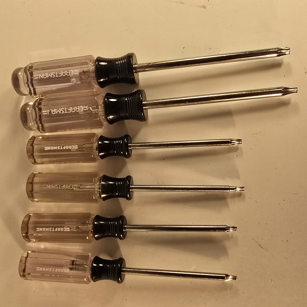 Craft Precision Screwdriver Set Black and Silver Ergonomic Design